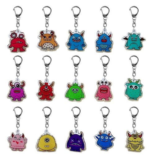 Handbags Cartoon Monsters Lobster Clasp Keychain Charm Keychain Jewelry