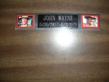 JOHN WAYNE NAMEPLATE FOR SIGNED PHOTO/MEMORABILIA DISPLAY