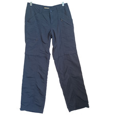 Royal Robbins Hiking Pants Womens 4 Black Outdoor Cargo Activewear Nylon