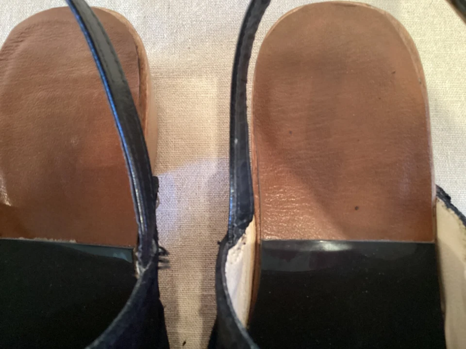 Jimmy Choo Doralie, черные замшевые сабо со стразами Rmbelished, США 5, EUR 35 - Изображение 3 из 4