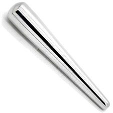 Smooth Training Stretcher, Surgical Steel/Silicone Male Urethral Stretching Plug