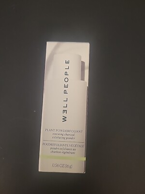 Well People Plant Powderfoliant Charcoal Exfoliating Powder .56oz/16g NEW IN BOX