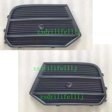 2x For Audi Q3 2016-2018 RH LH Front Bumper Fog light Grille Cover Radar Hole