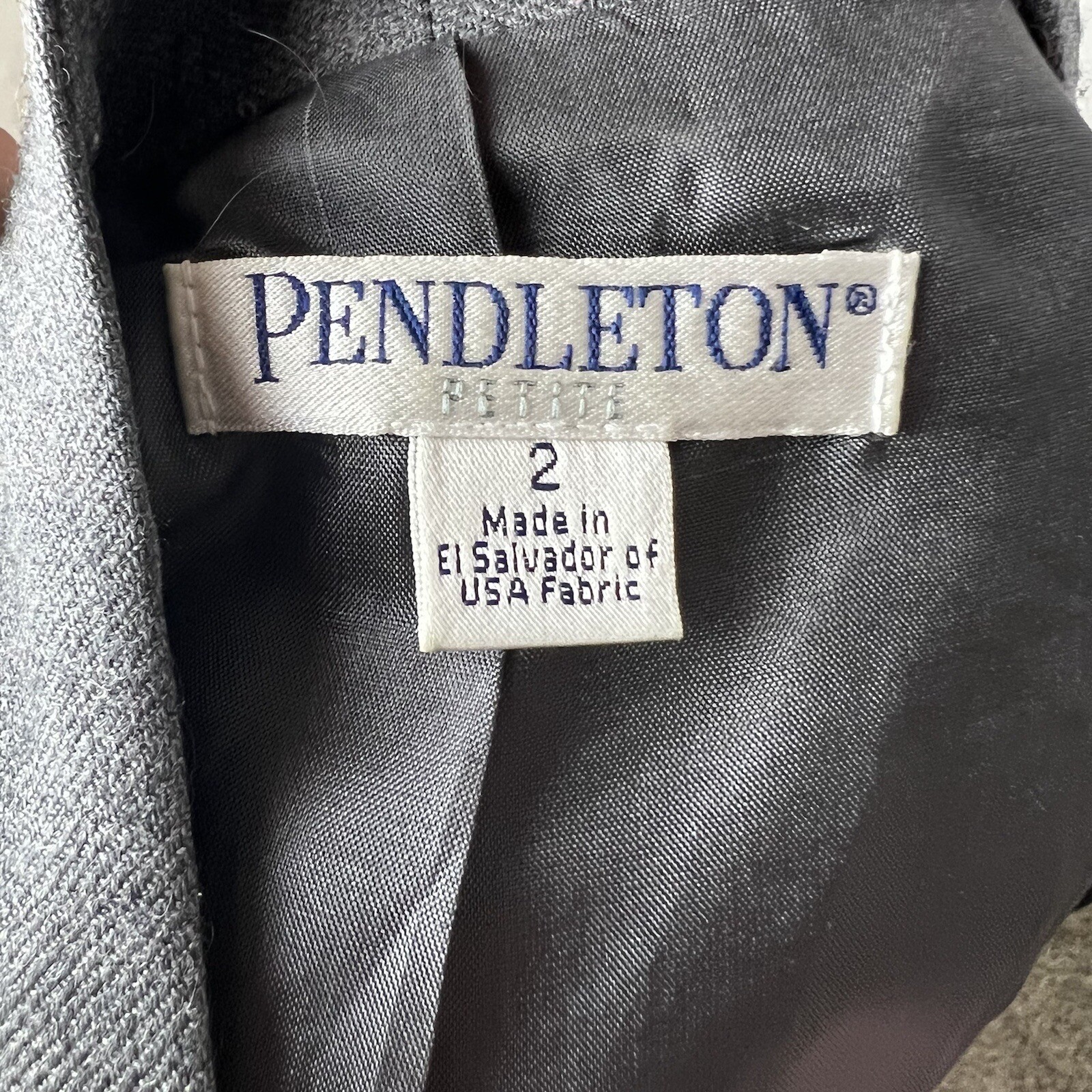 Pendleton Wool Gray Blazer Jacket Business Wear w… - image 4