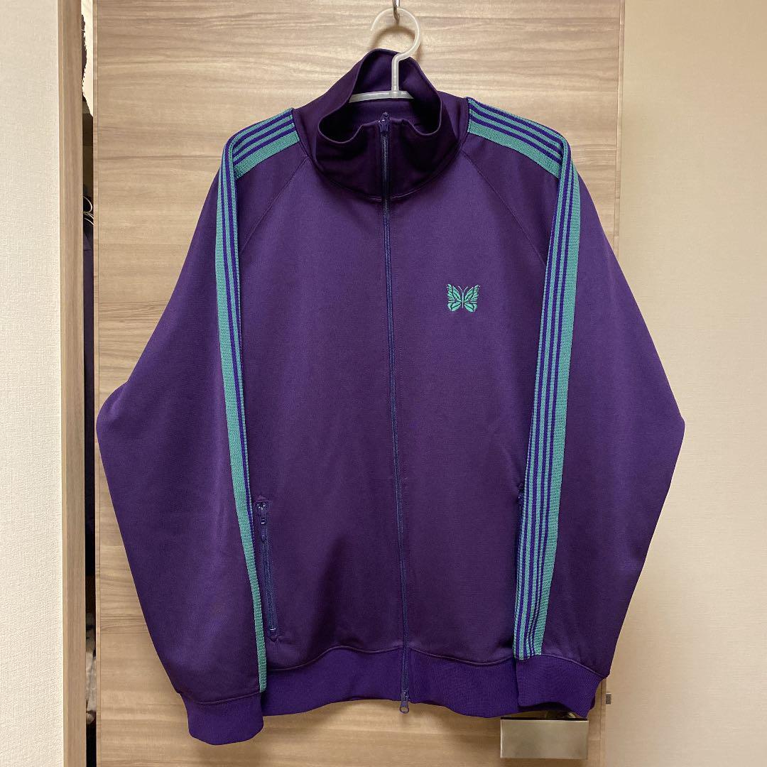NEEDLES Track Jacket XL & Pants S Setup Purple x Blue lines NEEDLES Track Jacket XL & Pants S Setup Purple x Blue lines