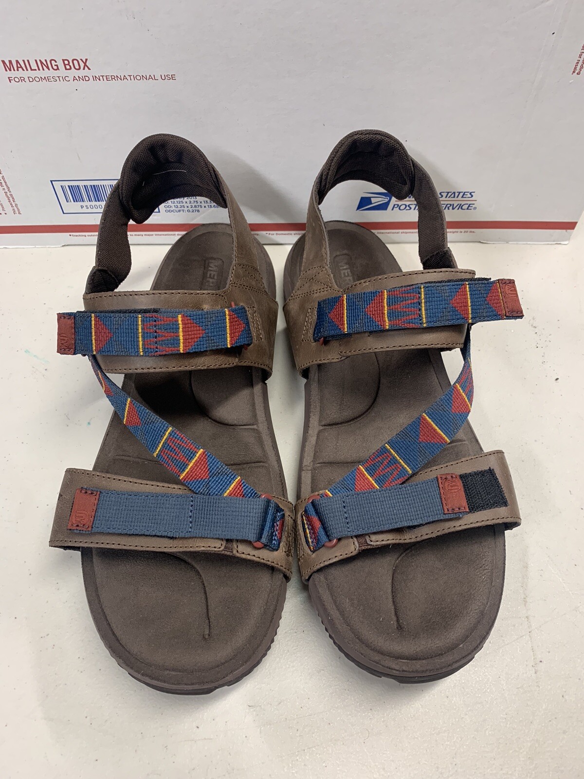 Merrell Sandalo Uomo Terrant Strap Taglia 13 Marrone Western J62467