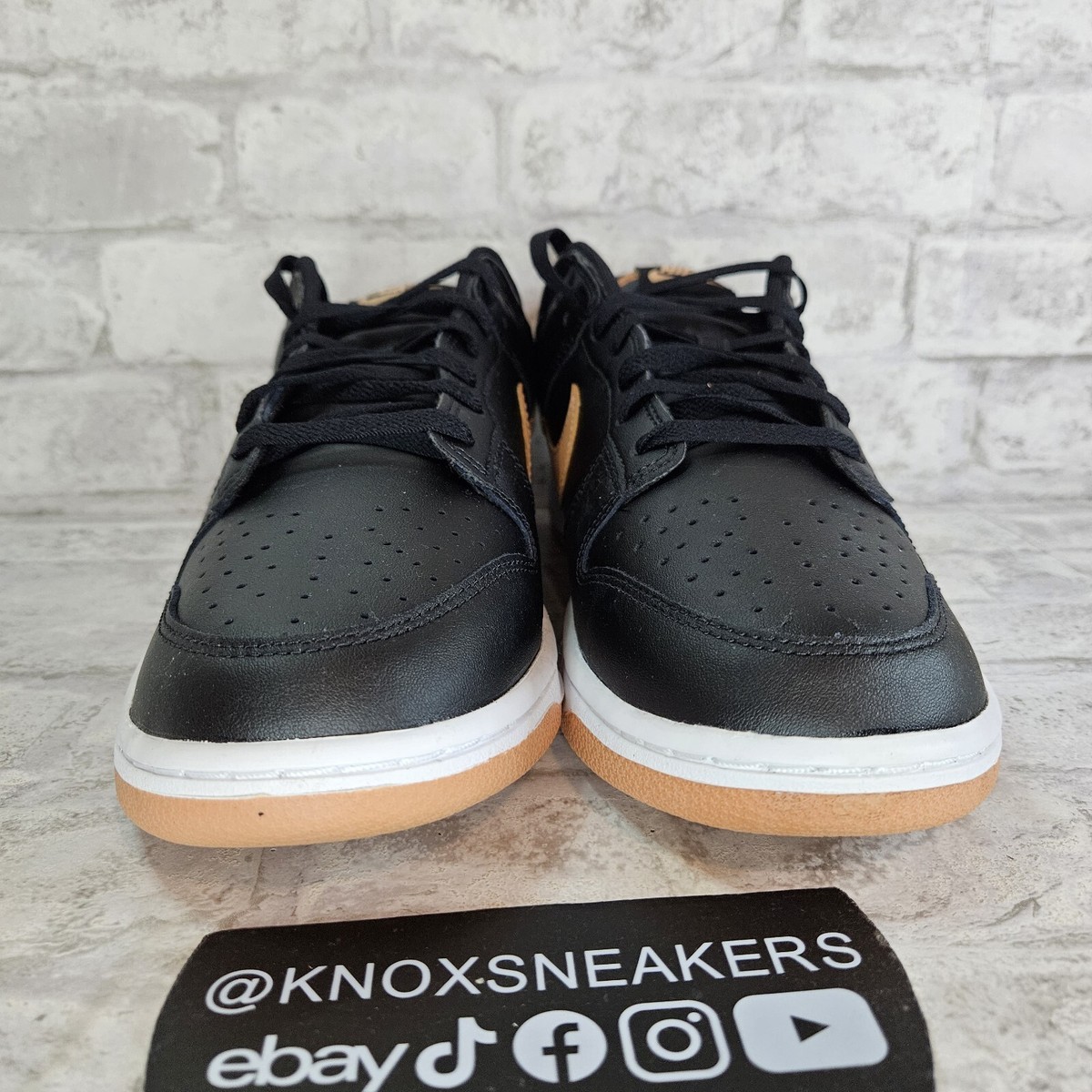 Nike Dunk Low Retro \'Black Amber Brown\' Men’s Size 11.5 Shoes (DV0831-004) NEW! Nike Dunk Low Retro Black Amber Brown DV0831-004 Men main image 3