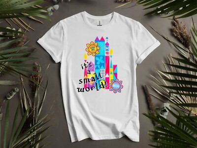Disney Its A Small World bunte Magie Hoodie Tshirt Herren Damen Unisex AD418