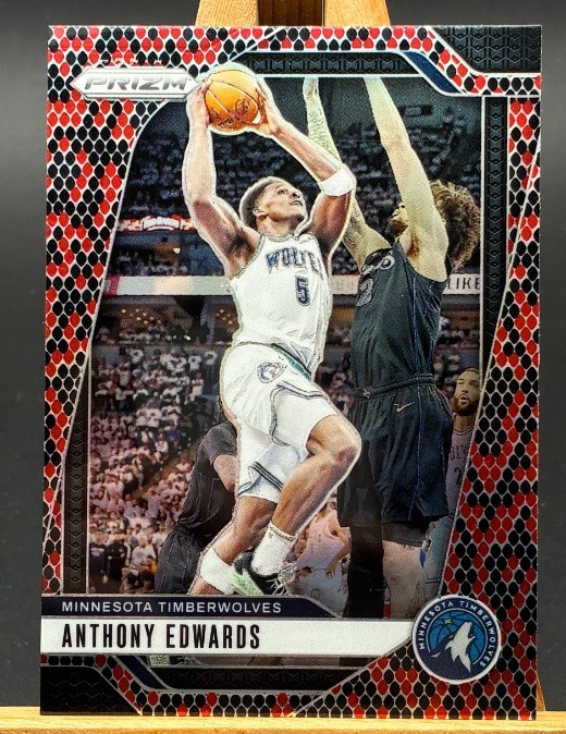 Anthony Edwards 2024-25 Panini Prizm Snakeskin Prizm SSP #100