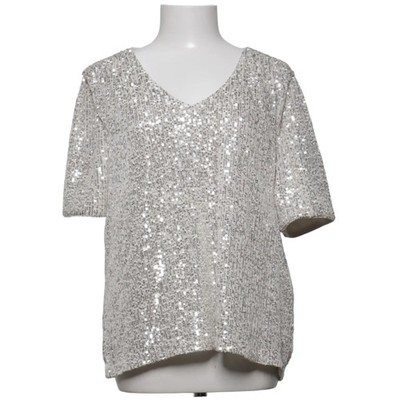Ichi, Top, Größe: XL, Silber, Elasthan/Polyester, Einfarbig, Damen #qhg