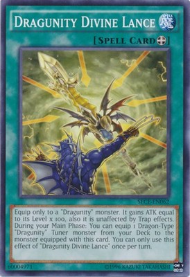 Yu-Gi-Oh! Dragunity Divine Lance Card - SECE-EN062 Super Rare From Secrets Of Eternity Set - View #9