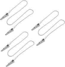 Serviettenkette Edelstahl 3er Set mit Clip 50 cm Hygienisch f&uuml;r Praxis Pflege