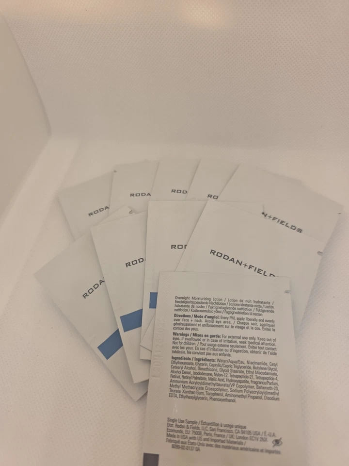 Lot Of 10 Rodan + Fields REDEFINE 3 PM Overnight Reparative Lotion Travel Size - Image 4 of 4