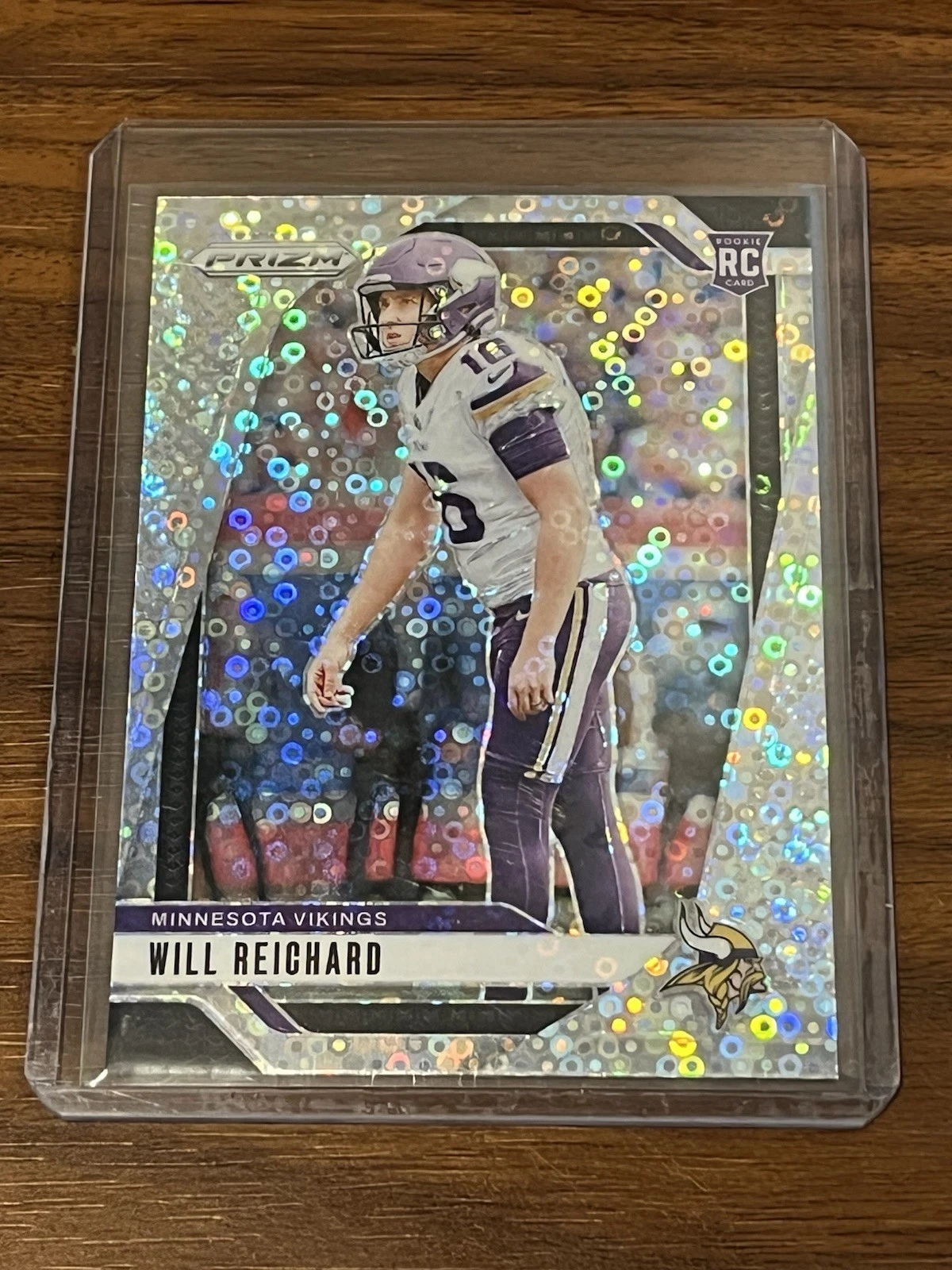 Will Reichard 2024 Prizm Football RC #396 Silver Disco No Huddle Minnesota Vikin