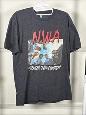 NWA Straight Outta Compton T/Shirt Size L Multicolor Graphic Crew Neck Tee