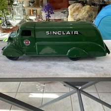 Marx Studebaker  Sinclair Oil Gas Tanker Truck Toy, Steel, 18” 