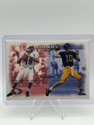 2000 Skybox Dominion - Rookies Pairs Tom Brady, Giovanni Carmazzi #234 (RC)