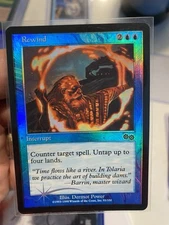 MTG Rewind Urza's Saga Foil Magic The Gathering TCG Card NM Clean!