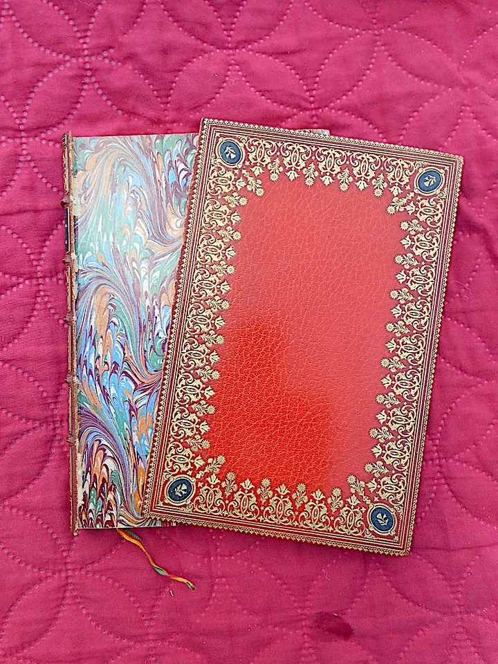 RELIURE MOSAIQUEE BRETAULT AQUARELLE Henry SOMM Sylvie NERVAL 1886 JAPON N° 86 - Photo 3/4