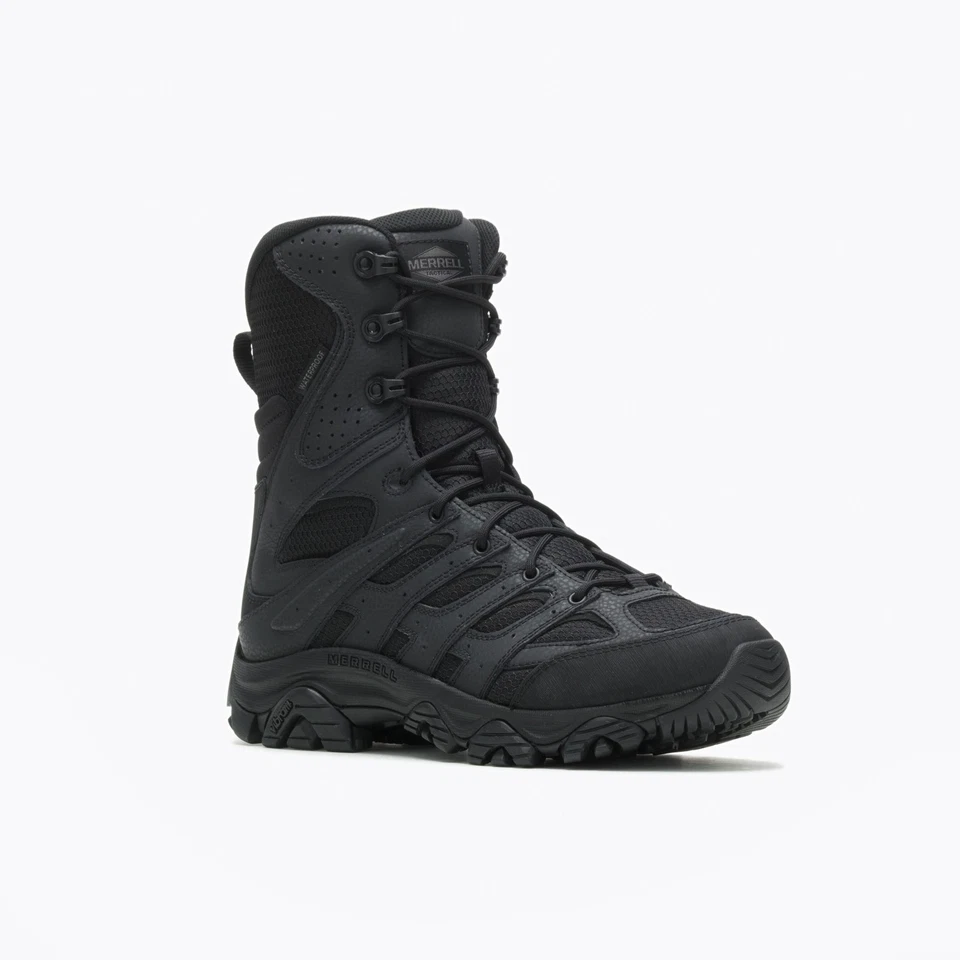 Merrell Hombres Moab 3 8" Tactical Cremallera Impermeable Botas Zapatos Foto 2 de 4