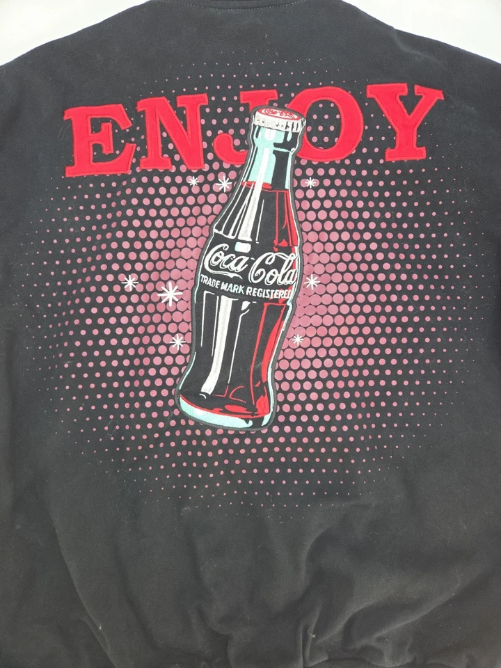 Vintage JH Design Coca Cola Racing Jacket Size L - Image 3 of 4