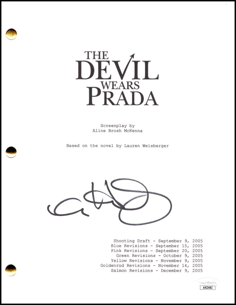 Anne Hathaway Signed Autograph The Devil Wears Prada Full Movie