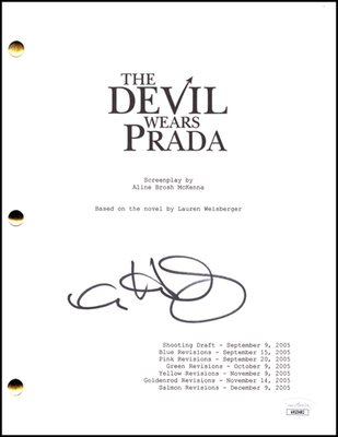 プラダを着た悪魔 Anne Hathaway サイン入り写真 UACC証明書付き Anne Hathaway Signed Autograph The Devil Wears Prada Full Movie