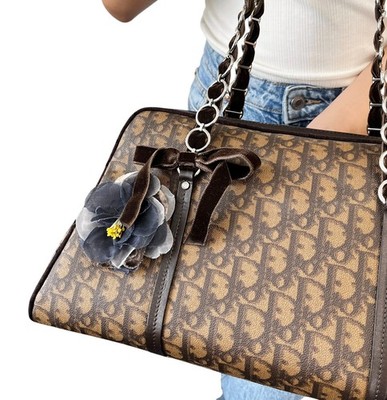 Christian Dior Vintage 2005 Trotter Monogram Romantique Shoulder