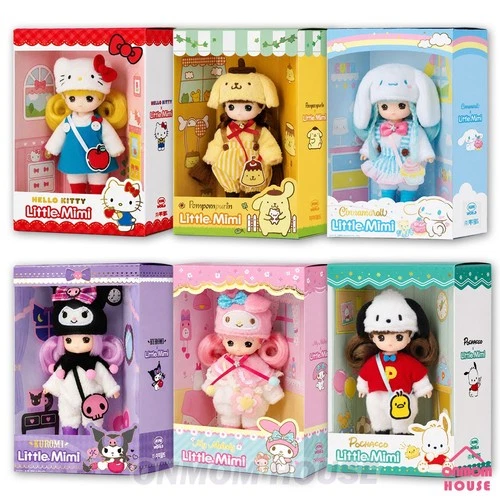 Sanrio Characters x Little Mimi 6 Styles Figure Doll Korean Toy