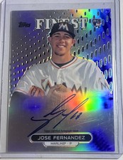2013 Topps Finest Rc Jose Fernandez Auto Rookie Refractor Ra-jfz