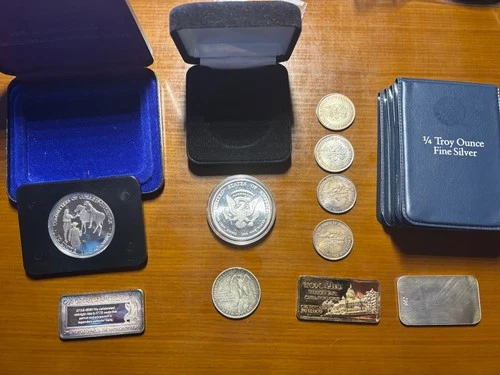 Scrap  Silver Prices 6+ OZs of 999 Fine COLLECTIBLE People Places Events