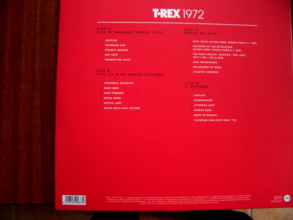 T.Rex double LP "1972" WHITE Vinyl 50th Anniversary DEMREC977 from 2022 = MINT - Image 2 of 4