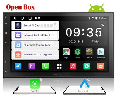 ATOTO A5 7'' Android Doppel Din Car Radio Geolocated AI Assistant DSP 24B-EQ RDS