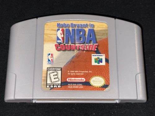 Kobe Bryant in NBA Courtside (Nintendo 64, 1998)  Cleaned Tested Authentic N64