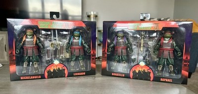 NECA Samurai TMNT Teenage Mutant Ninja Turtles III - COMPLETE 4-Pack - FREE SHIP