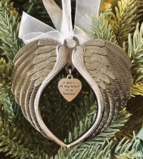 Christmas Ornaments Angel Wings - A Piece of My Heart is in Heaven Ornament f...