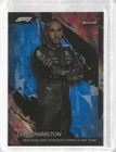 2024 Topps Finest Formula 1 #196 Lewis Hamilton Blue Refractors #/150 Bookend