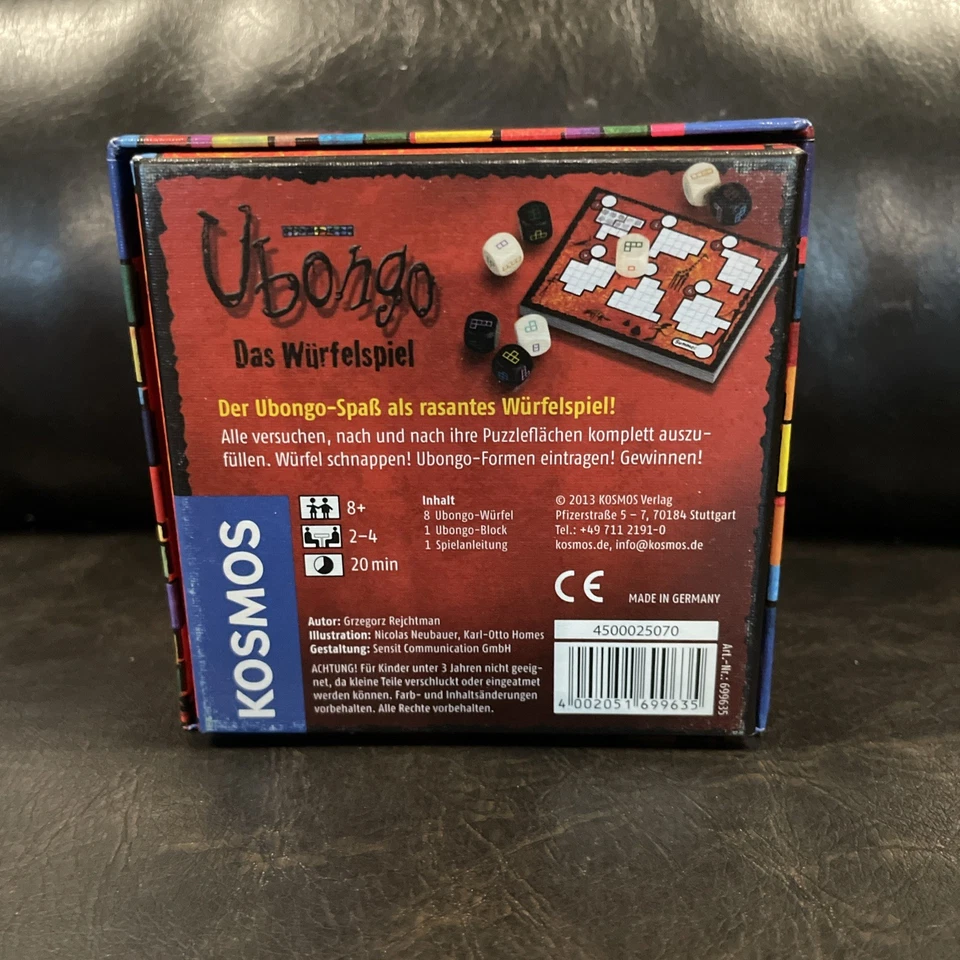 RARO Ubongo Das Wurfelspiel Juego Edición Alemana 2013 COMO NUEVO Foto 4 de 4