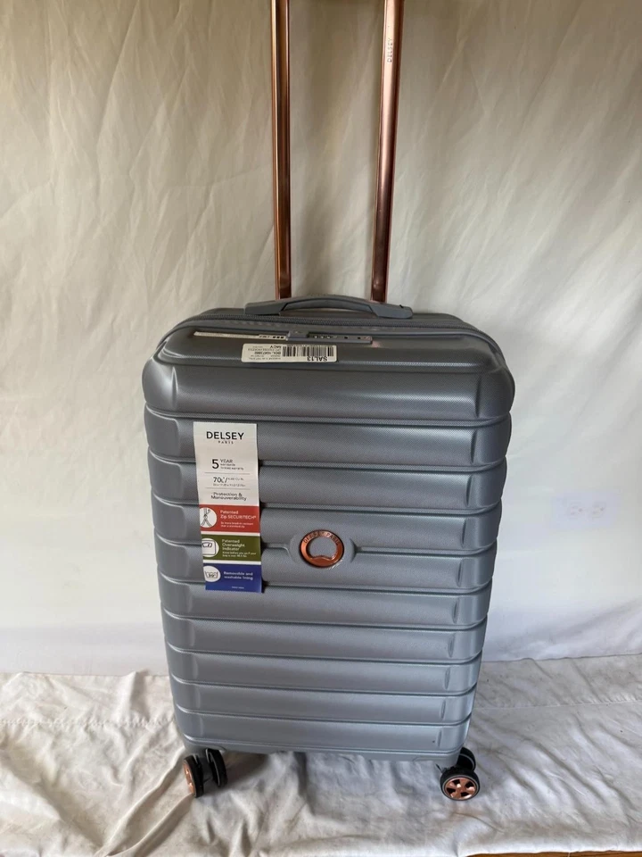 New Delsey Shadow 5.0 Expandable 24" Check-in Spinner Luggage Suitcase Silver - Image 4 of 4