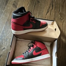 Nike Air Jordan 1 High Top Red Black Kids Sneakers Basketball Shoes