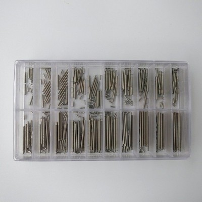 180Pcs Watch Band =Spring Bar Clasp Buckle Tube Friction Pins Link 7-26mm F