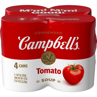 #ad Campbell#x27;s Tomato Condensed Soup 10.75 Oz. Pack of 4 $4.40