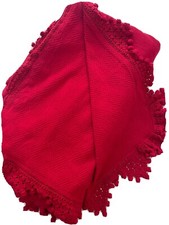 coperta matrimoniale antica puro cotone fatta al telaio 