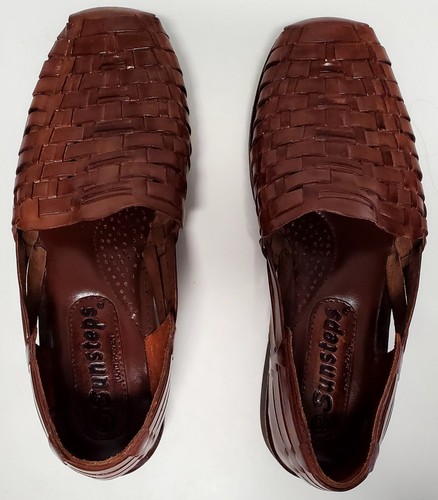 Sunsteps Sandals Barclay Hurache SZ 10 Brown Woven Leather All Day Comfort Shoes - Picture 6 of 16