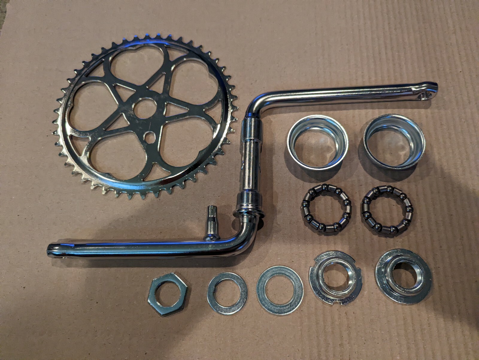 SWEETHEART BICYCLE SPROCKET MULTI SPEED , 6 &1/2" CRANKS & BOTTOM BEARING KIT