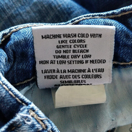 Hudson Cut Off Jean Shorts Girls Size 12 Blue Cpsia Denim Shorts Raw Hem Zip Fly - Picture 8 of 15