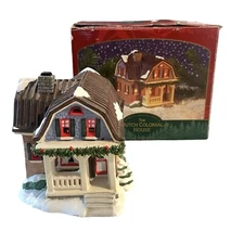 Vtg Christmas Valley Village Dutch Colonial House Seasonal Specialties 1997