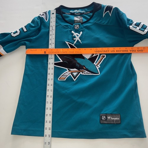 SAN JOSE SHARKS ERIK KARLSSON FANATICS HOCKEY NHL JERSEY Adult Sz S Youth Sz L - Picture 6 of 12