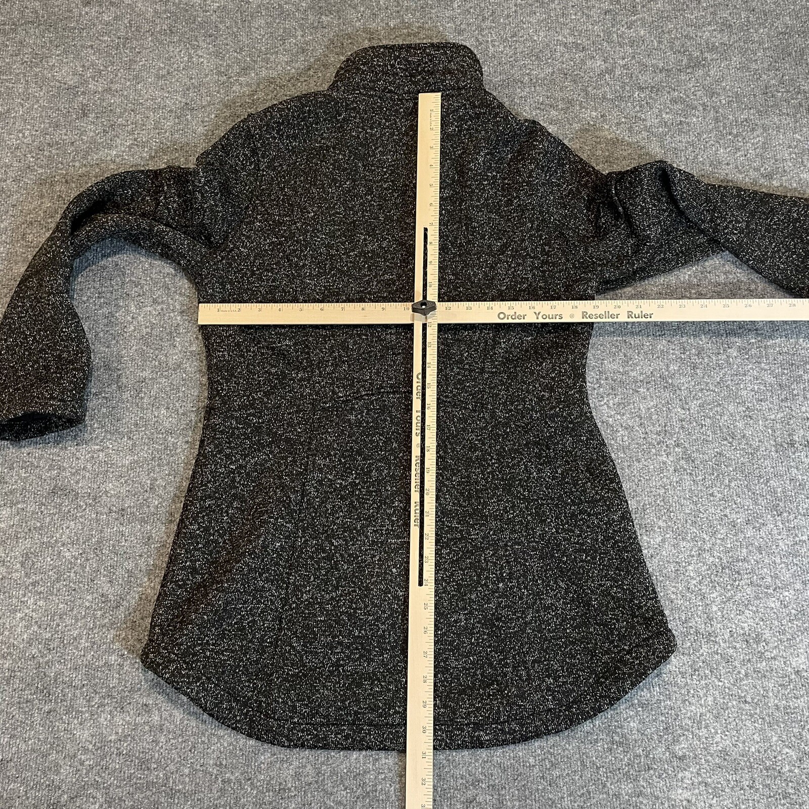 HFX Jacket Womens Large Heathered Black Full Zip Halifax Performance