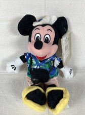Vintage Disney Store Tourist Mickey Mouse Plush Bean Bag Toy With Tags 8